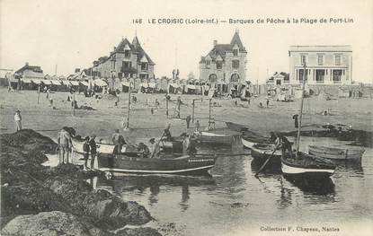 CPA FRANCE 44 "Le Croisic, Barques de pêche à la plage de Port Lin"