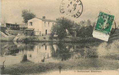 CPA FRANCE 44 "Basse Goulaine, Le Quartier de l'écluse, le Restaurant Bénureau"