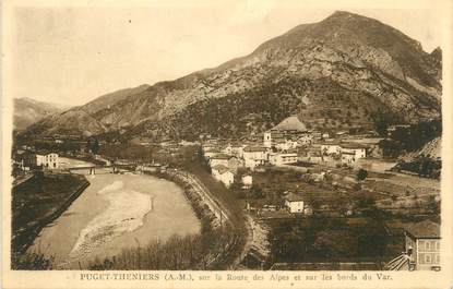 CPA FRANCE 06 " Puget Théniers, Sur la route des Alpes et sur les bords du Var''