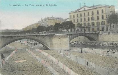 CPA FRANCE 06 " Nice, Le Pont Vieux et le Lycée"