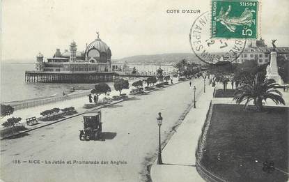 CPA FRANCE 06 " Nice, La jetée et Promenade des Anglais"