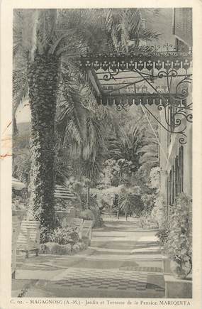 CPA FRANCE 06 " Magagnosc, Jardin et terrasse de la Pension Mariquita"