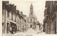 18 Cher / CPA FRANCE 18 "Chateauneuf sur Cher, Grand'Rue"