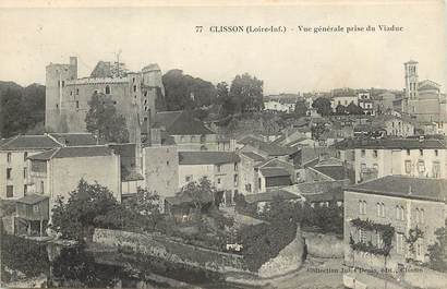 CPA FRANCE 44 "Clisson, vue générale prise du viaduc"