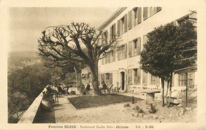 CPA FRANCE 06 " Grasse, Pension Elise Boulevard Emile Zola"