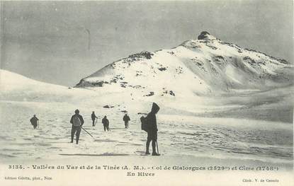 CPA FRANCE 06 " Le Col de Gialorgues en hiver" / SKI
