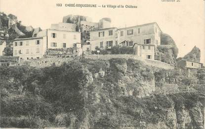 CPA FRANCE 06 "Cabbé Roquebrune, Le village et le château"