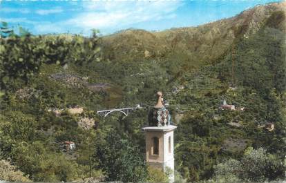 CPSM FRANCE 06 " Ste Blaise, Vue générale et le Château du Comte Laugier"