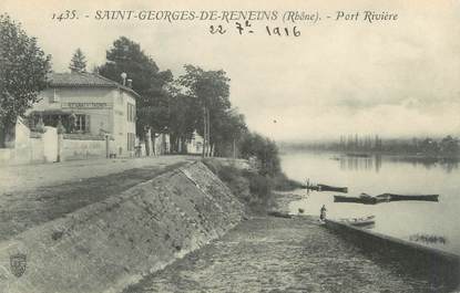 CPA FRANCE 69 " St Georges de Reneins, Port et rivière"