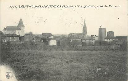 CPA FRANCE 69 " St Cyr au Mont d'Or, Vue générale prise du Ferroux"