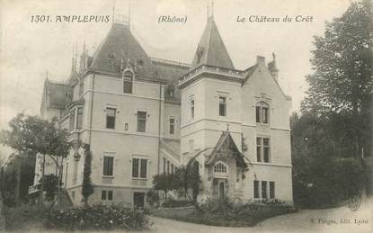CPA FRANCE 69 " Amplepluis, Le château du Crêt"
