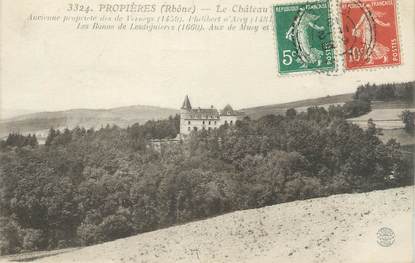 CPA FRANCE 69 " Proprières, Le château"