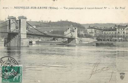 CPA FRANCE 69 " Neuville sur Saône, Vue panoramique à raccordement"