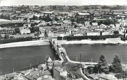 CPSM FRANCE 69 " Neuville sur Saône, Le pont et la ville"