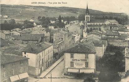 CPA FRANCE 69 " Anse, Vue prise des tours"