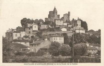 CPA FRANCE 69 " Chatillon d'Azergues, Vu de la route de la vallée"