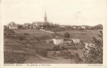 CPA FRANCE 69 " Bessenay, Vue générale et Glavaroux"