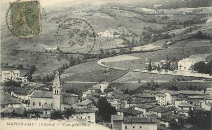 CPA FRANCE 69 " Marchampt, Vue générale"