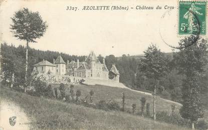 CPA FRANCE 69 " Azolette, Château de Cros"