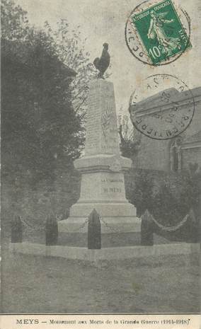 CPA FRANCE 69 " Meys, Monuments aux morts"