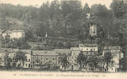 / CPA FRANCE 88 "Plombières Les Bains, la Chapelle Saint Joseph et la vierge"