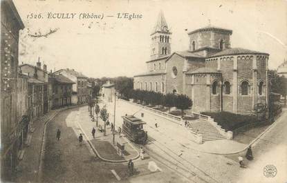 CPA FRANCE 69 "Ecully, L'église"