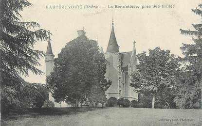 CPA FRANCE 69 "Haute Rivoire, La Bonnetière près des Halles"