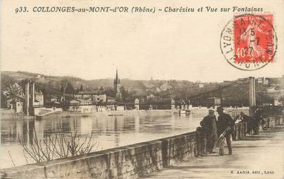 CPA FRANCE 69 "Collonges au Mont d'Or, Charézieu et vue sur Fontaines"