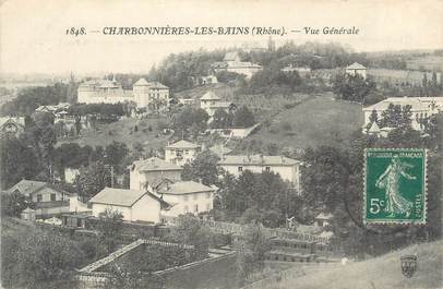 CPA FRANCE 69 "Charbonnières les Bains, Vue générale"