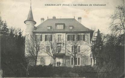 CPA FRANCE 69 " Chamelet, Le Château de Chalosset"