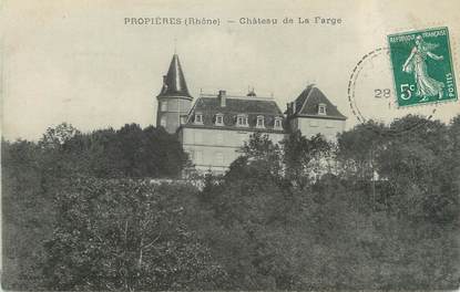 CPA FRANCE 69 " Proprières, Château de la Farges"