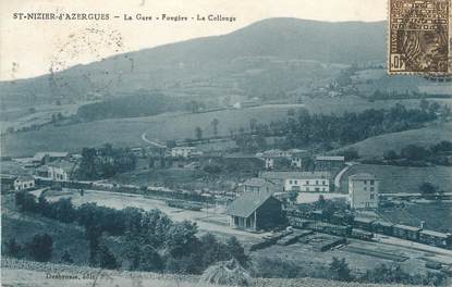 CPA FRANCE 69 " St Nizier d'Azergues, La gare, Fougère, la Collonge"