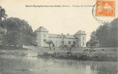 CPA FRANCE 69 " St Symphorien sur Coise, Château "