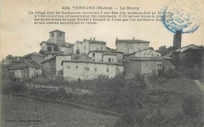 CPA FRANCE 69 "Ternand, le Bourg" / CACHET AMBULANT