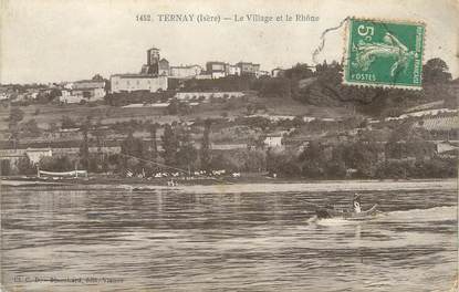 CPA FRANCE 69 "Ternay, Le village et le Rhône"