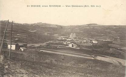 CPA FRANCE 69 " St Didier sous Riverie, Vue générale"