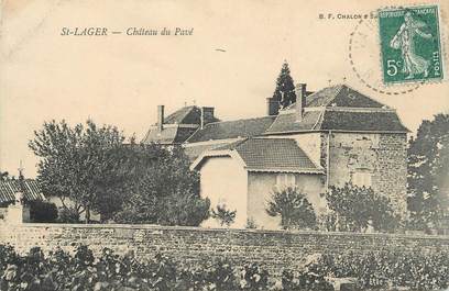 CPA FRANCE 69 " St Lager, Château du Pavé"