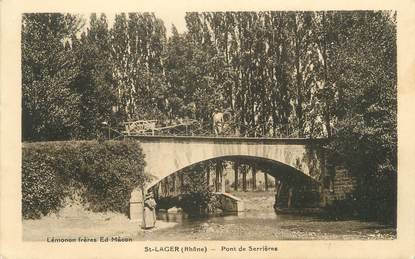 CPA FRANCE 69 " St Lager, Pont de Serrières"