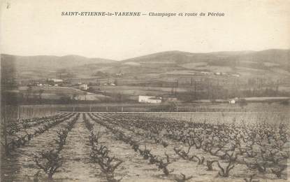 CPA FRANCE 69 " St Etienne la Varenne, Champagne et route du Péréon"