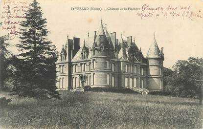 CPA FRANCE 69 " St Vérand , Le Château de la Flachère"