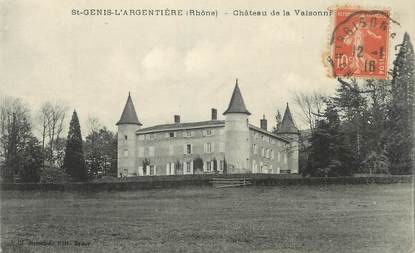 CPA FRANCE 69 " St Genis l'Argentière, Le Château de Valsonnières"