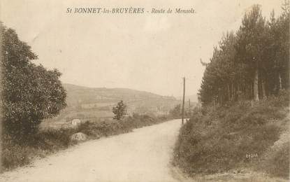 CPA FRANCE 69 "St Bonnet les Bruyères, Route de Monsols"