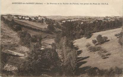 CPA FRANCE 69 "Soucieu en Jarret, Le Perron et la Vallée du Furon"
