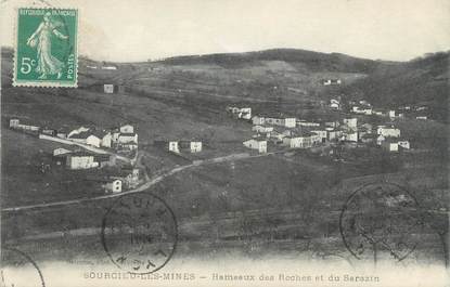 CPA FRANCE 69 "Sourcieu les Mines, Hameaux des Roche et du Sarazin"