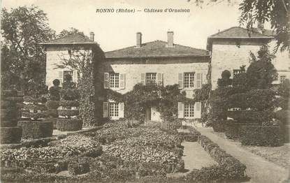 CPA FRANCE 69 " Ronno, Château d'Ornaison"