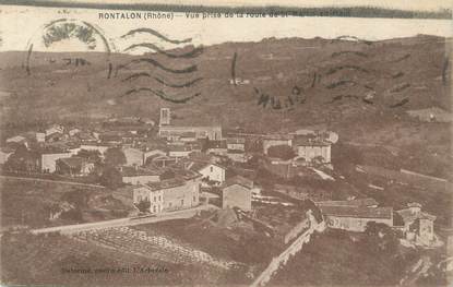 CPA FRANCE 69 " Rontalon, Vue prise de la route de St Martin en Haut"