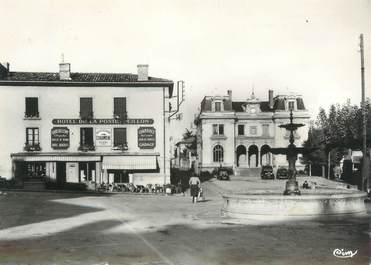 CPSM FRANCE 69 "Mornant, La Poste et la fontaine"