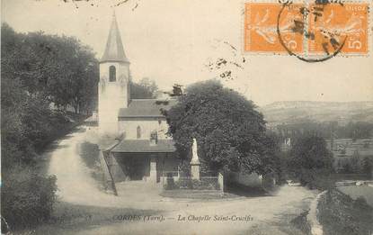 CPA FRANCE 81 "Cordes, la Chapelle Saint Crucifix"