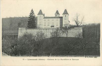 / CPA FRANCE 69 "Limonest, château de la Barollière et terrasse"