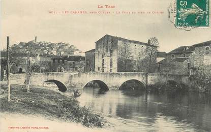 CPA FRANCE 81 "les Cabanes, le pont au pied de Cordes"